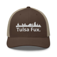 Load image into Gallery viewer, Tulsa Fux Trucker Cap (Skyline White)