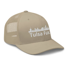Load image into Gallery viewer, Tulsa Fux Trucker Cap (Skyline White)
