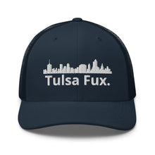 Load image into Gallery viewer, Tulsa Fux Trucker Cap (Skyline White)
