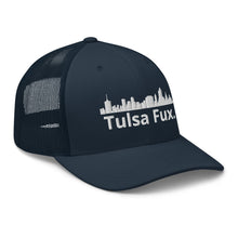 Load image into Gallery viewer, Tulsa Fux Trucker Cap (Skyline White)