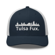 Load image into Gallery viewer, Tulsa Fux Trucker Cap (Skyline White)