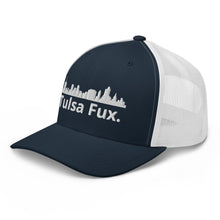 Load image into Gallery viewer, Tulsa Fux Trucker Cap (Skyline White)