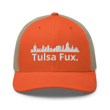 Load image into Gallery viewer, Tulsa Fux Trucker Cap (Skyline White)