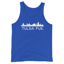 Load image into Gallery viewer, Tulsa Fux Unisex Tank Top (Skyline White)